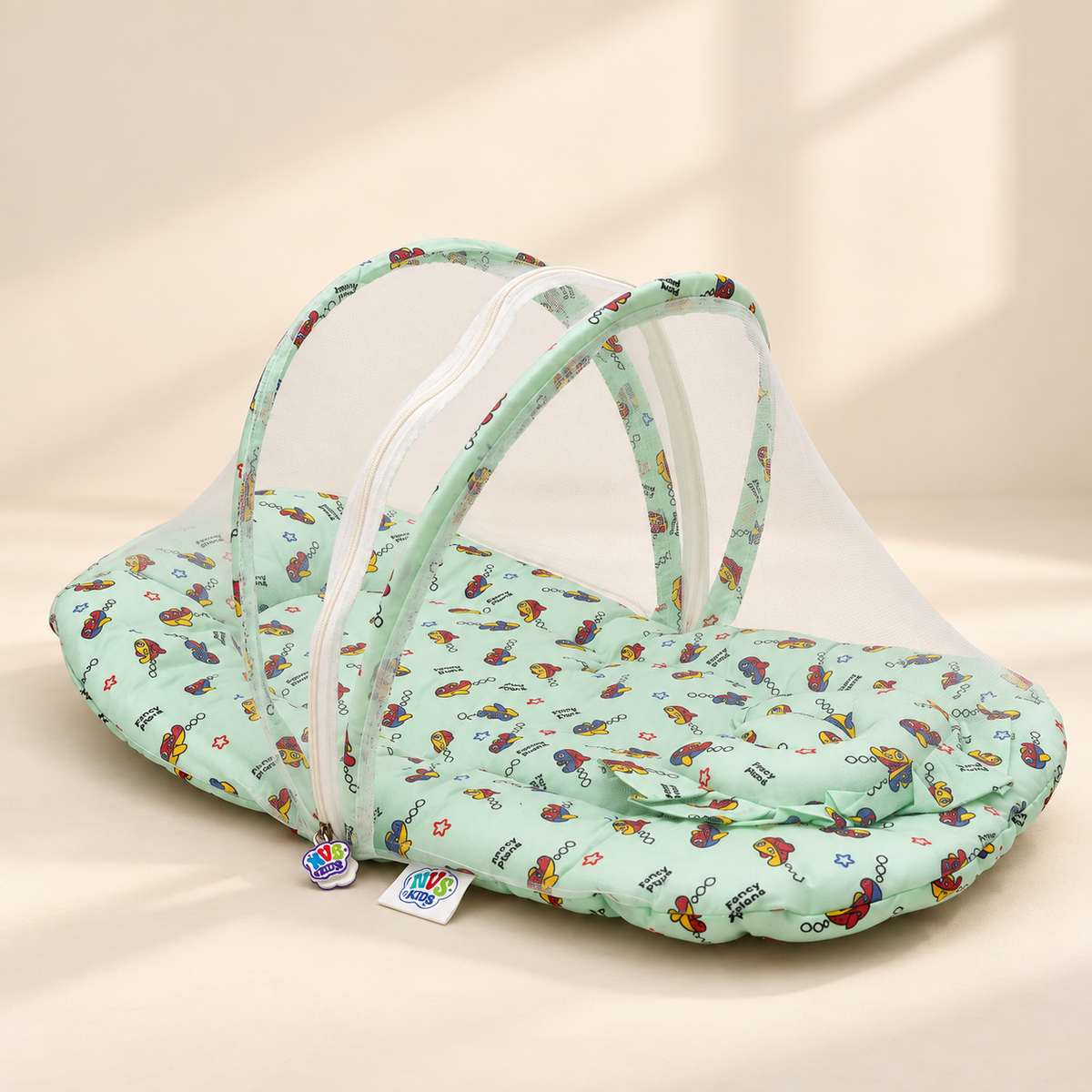 NVS Kids Baby Mosquito Net Tent  | Soft Cotton | Newborn & Infant Protection |Tent Bed with Soft Cushioning