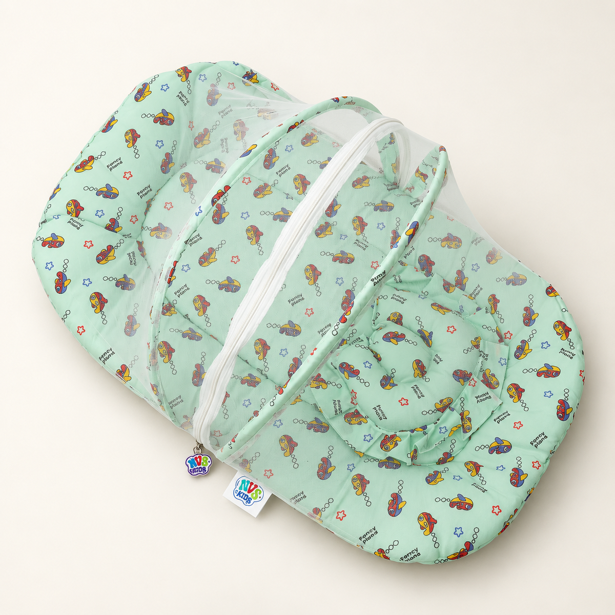 NVS Kids Baby Mosquito Net Tent  | Soft Cotton | Newborn & Infant Protection |Tent Bed with Soft Cushioning