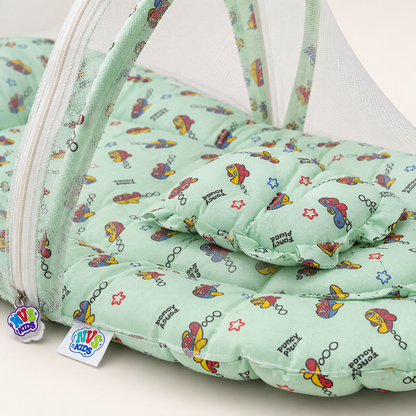 NVS Kids Baby Mosquito Net Tent  | Soft Cotton | Newborn & Infant Protection |Tent Bed with Soft Cushioning